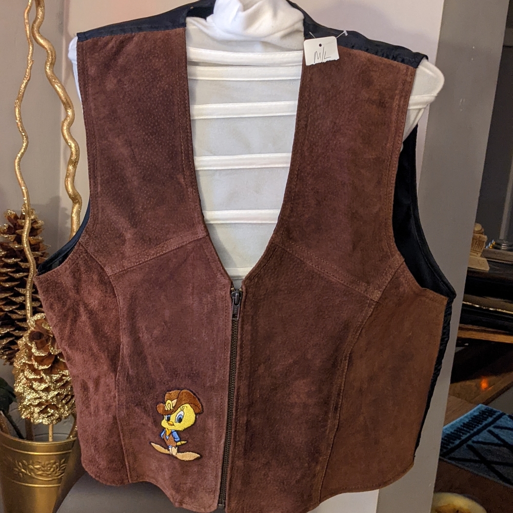 Looney Toons Suede Vest
